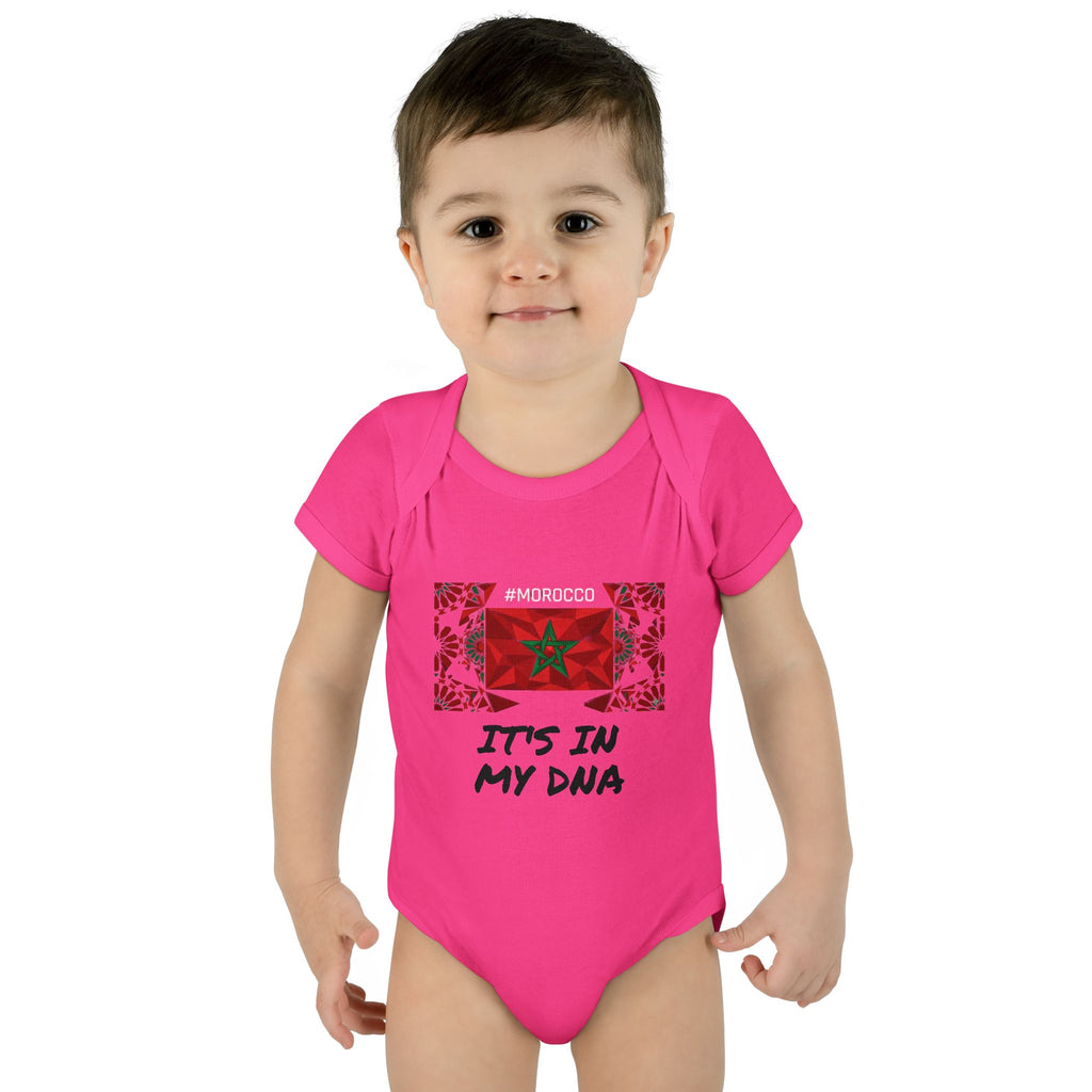 Cute Morocco Flag It's In My DNA Infant Bodysuit | Baby Onesie