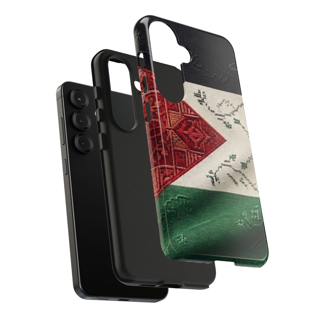 Palestine Flag Pattern Tough Phone Case | Palestine Textile Design