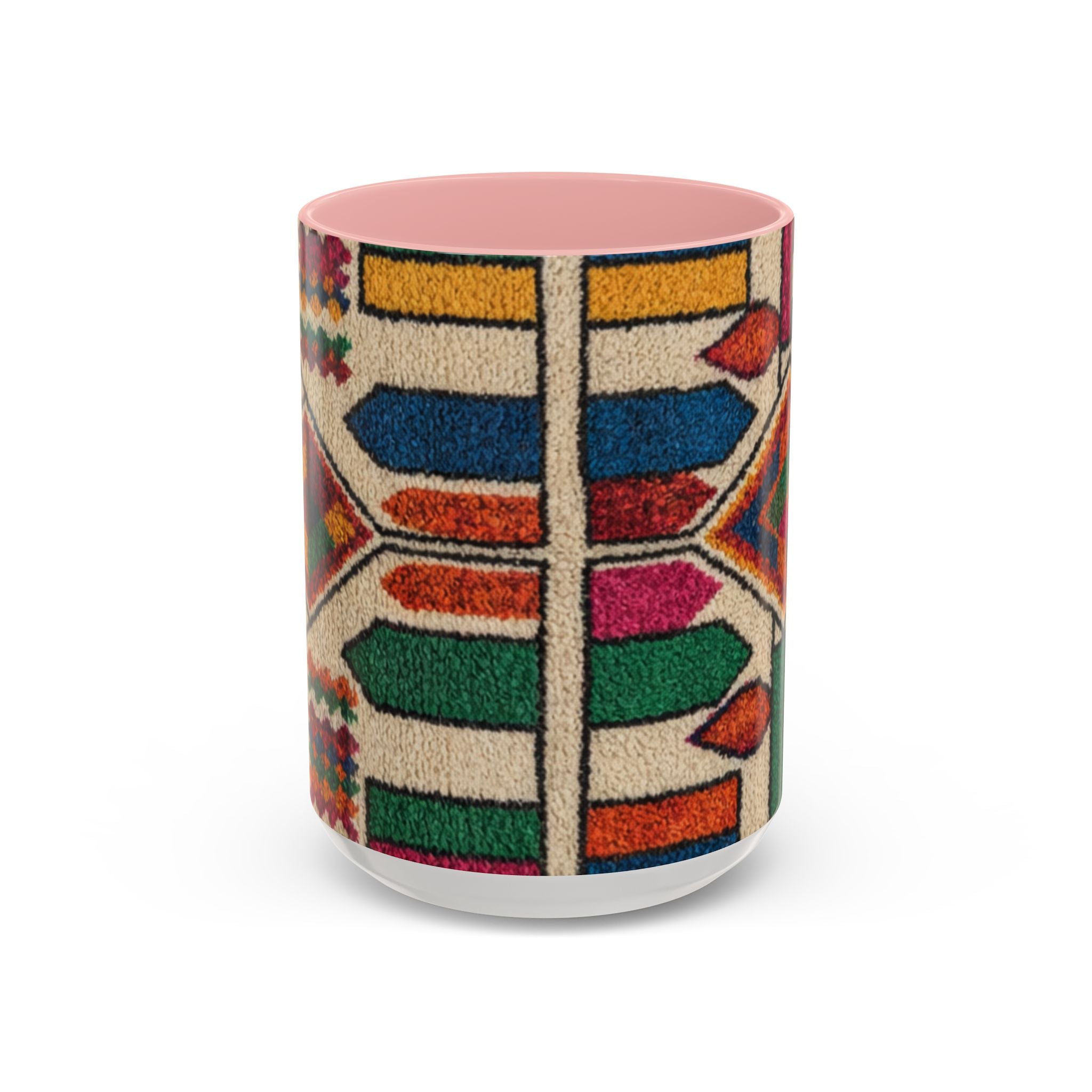 Colorful Geometric Moroccan Pattern Accent Coffee Mug | 11oz or 15oz