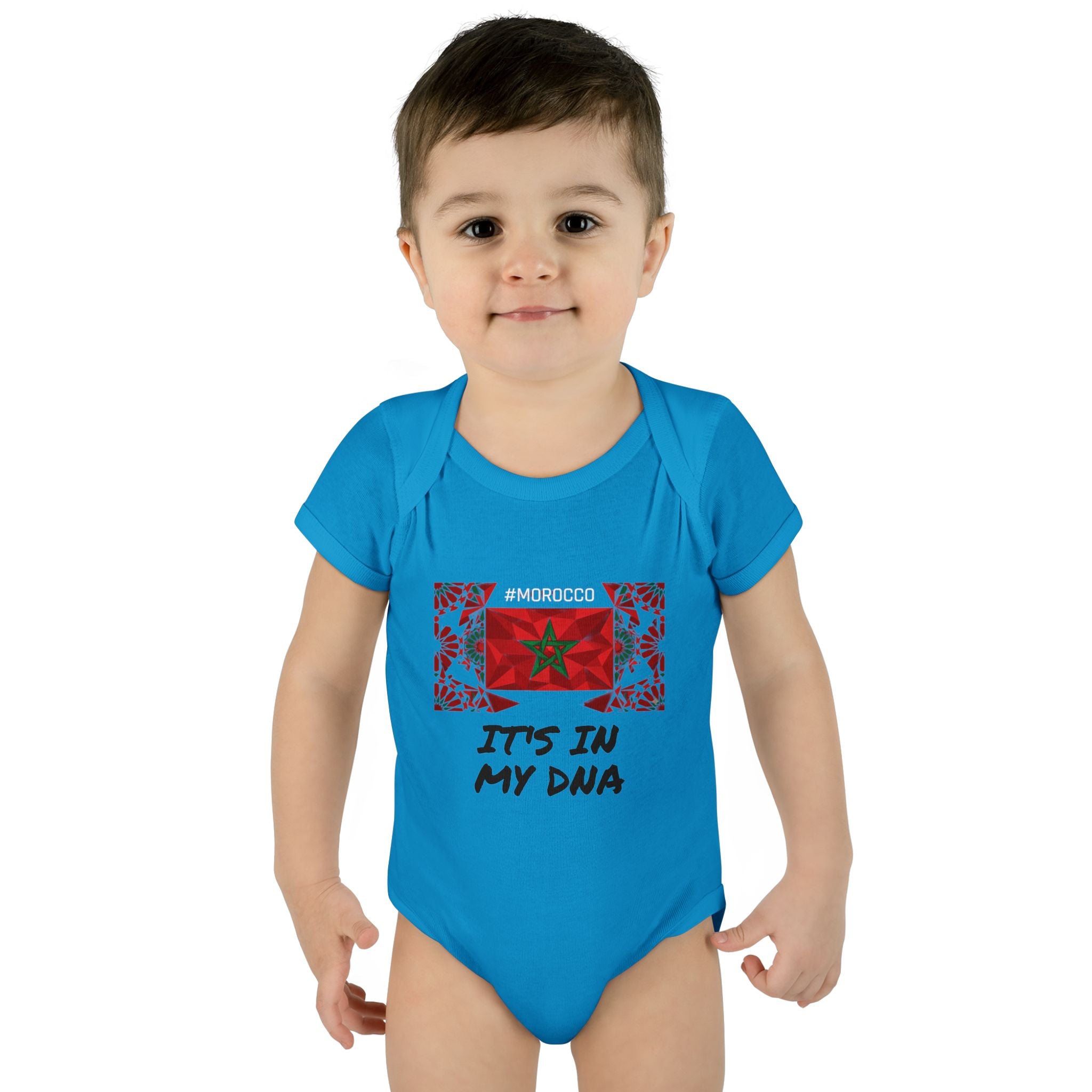 Cute Morocco Flag It's In My DNA Infant Bodysuit | Baby Onesie