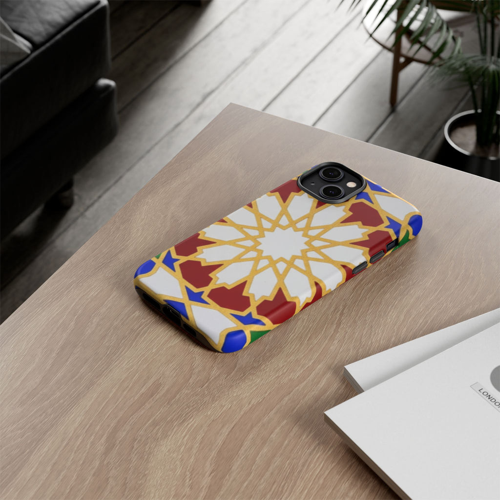 Geometric Moroccan Pattern Tough Case | Colorful Mosaic Phone Cover