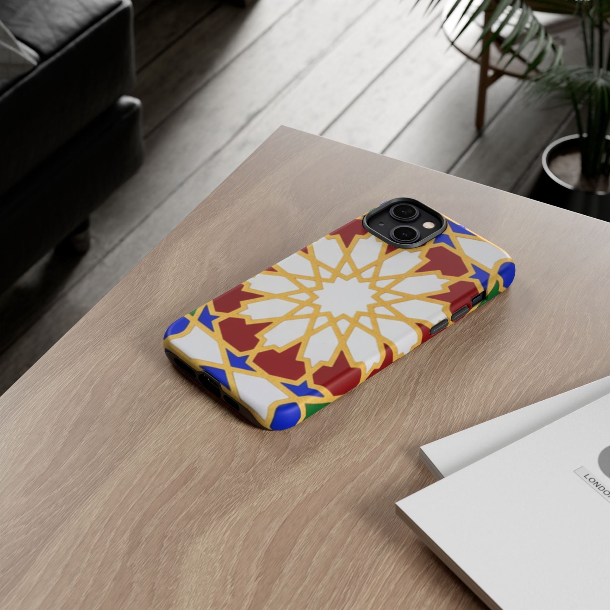 Geometric Moroccan Pattern Tough Case | Colorful Mosaic Phone Cover