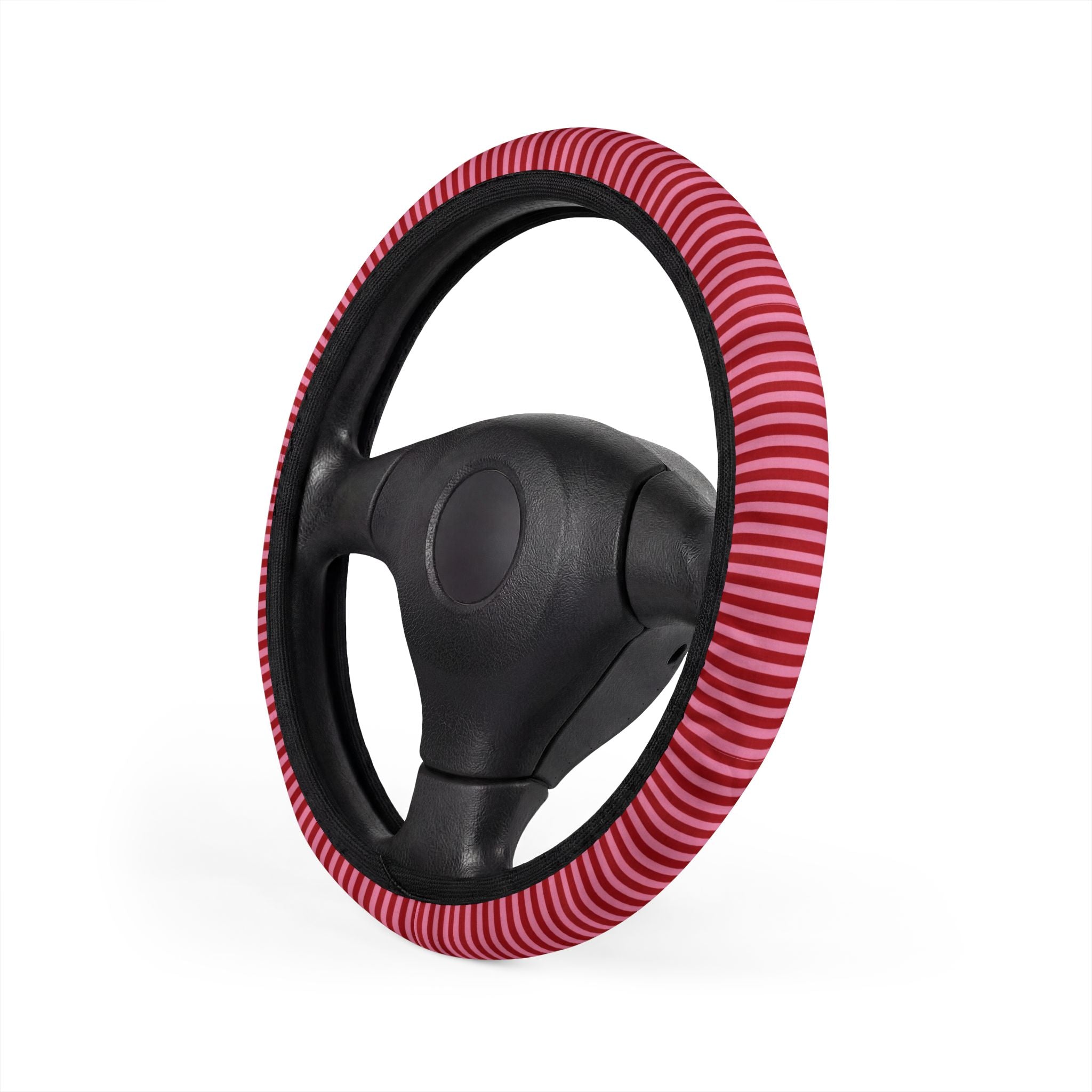 Red n Pink Striped Car Steering Wheel Cover | Car accessories