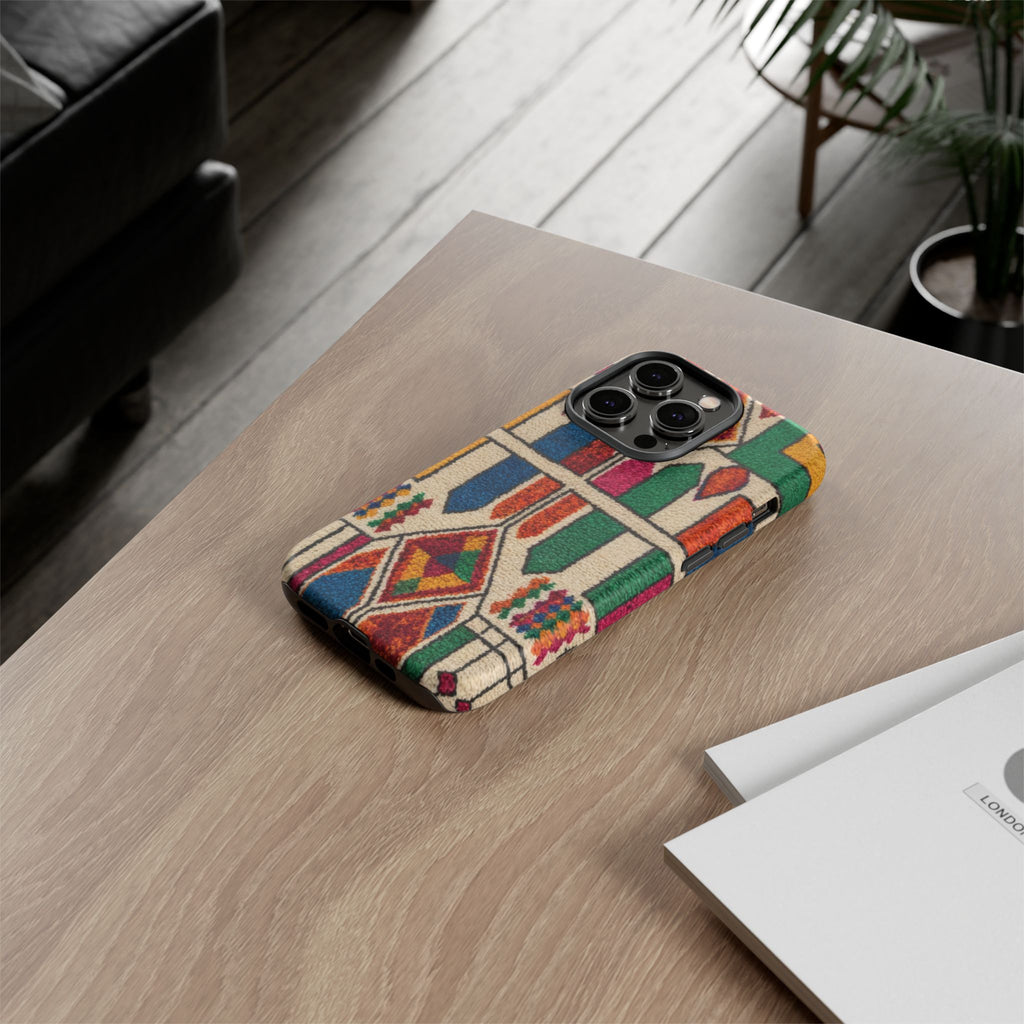Colorful Moroccan Berber Pattern Phone Case | Tough Cases