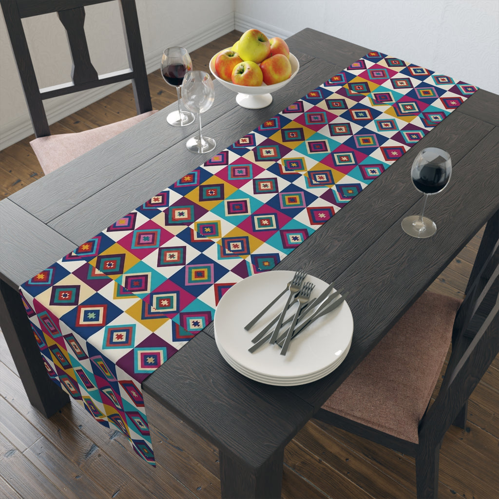 Southwestern Diamond Table Runner | Cotton Blue table runner