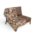 Bohemian Kilim Pattern Woven Blanket | Southwestern Geometric Throw