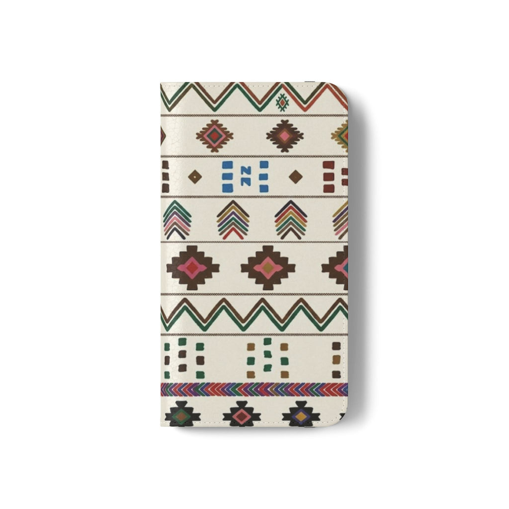 Southwestern Aztec Pattern Flip Case | Tribal Phone Wallet, Card Slots