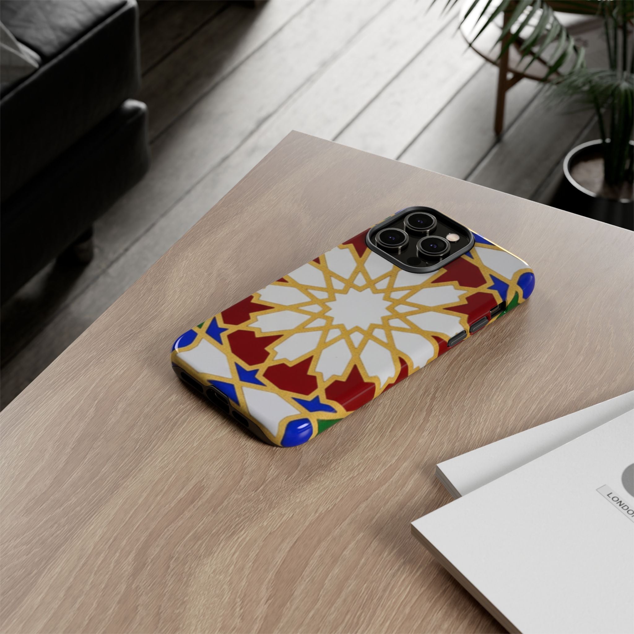 Geometric Moroccan Pattern Tough Case | Colorful Mosaic Phone Cover