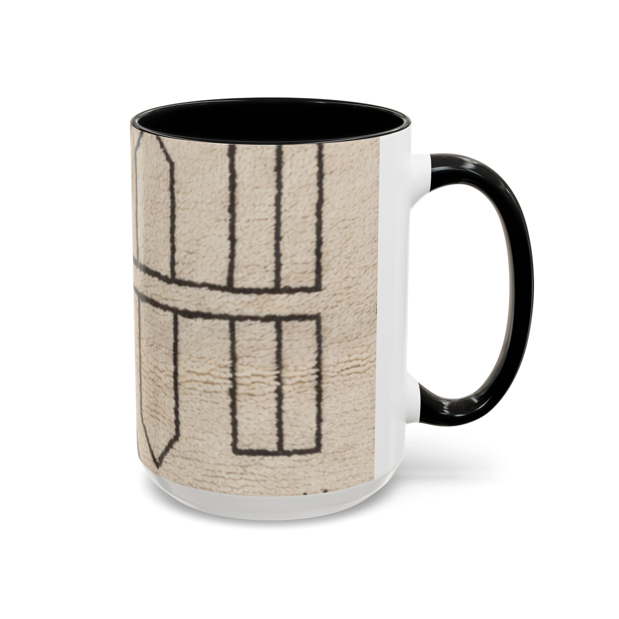 Neutral Geometric Pattern Mug | Accent Coffee Mug 11oz 15oz