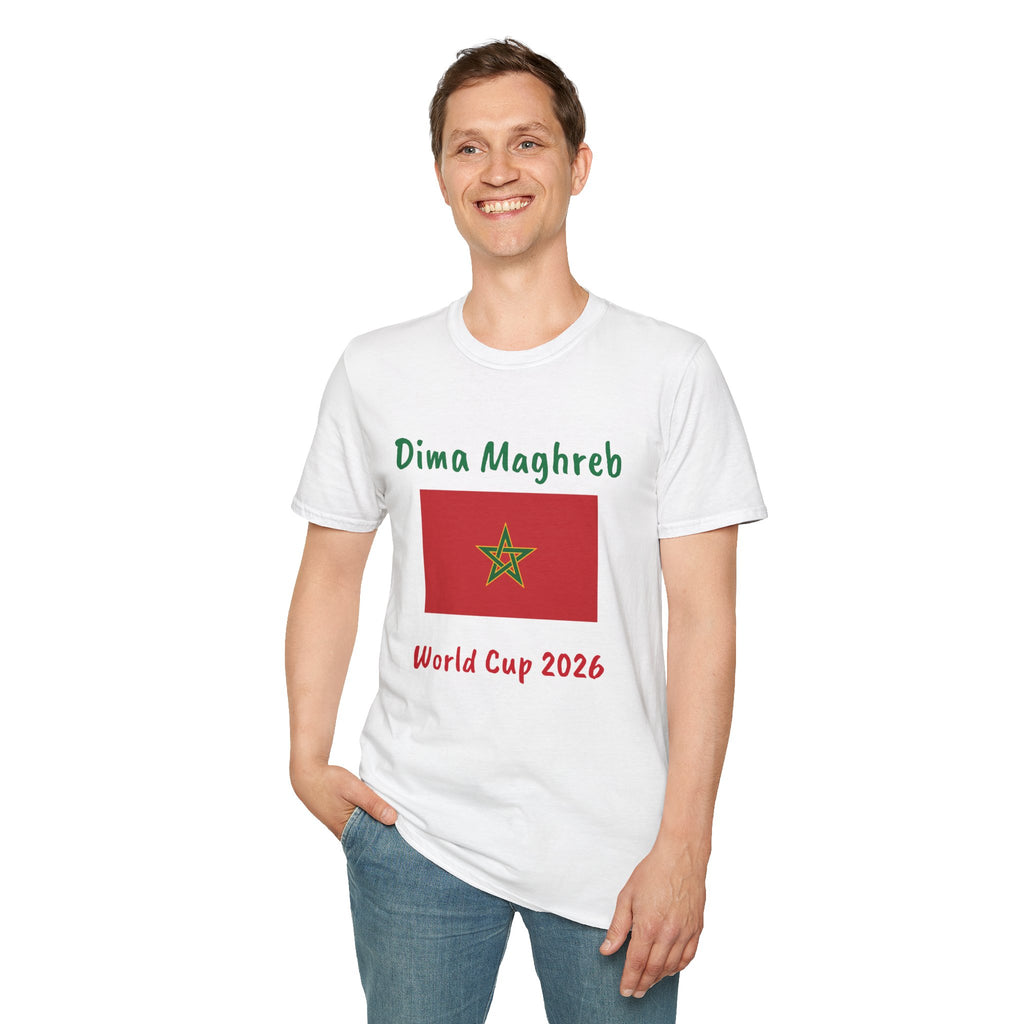 Dima Maghreb Moroccan Flag World Cup 2026 T-Shirt | Support Morocco