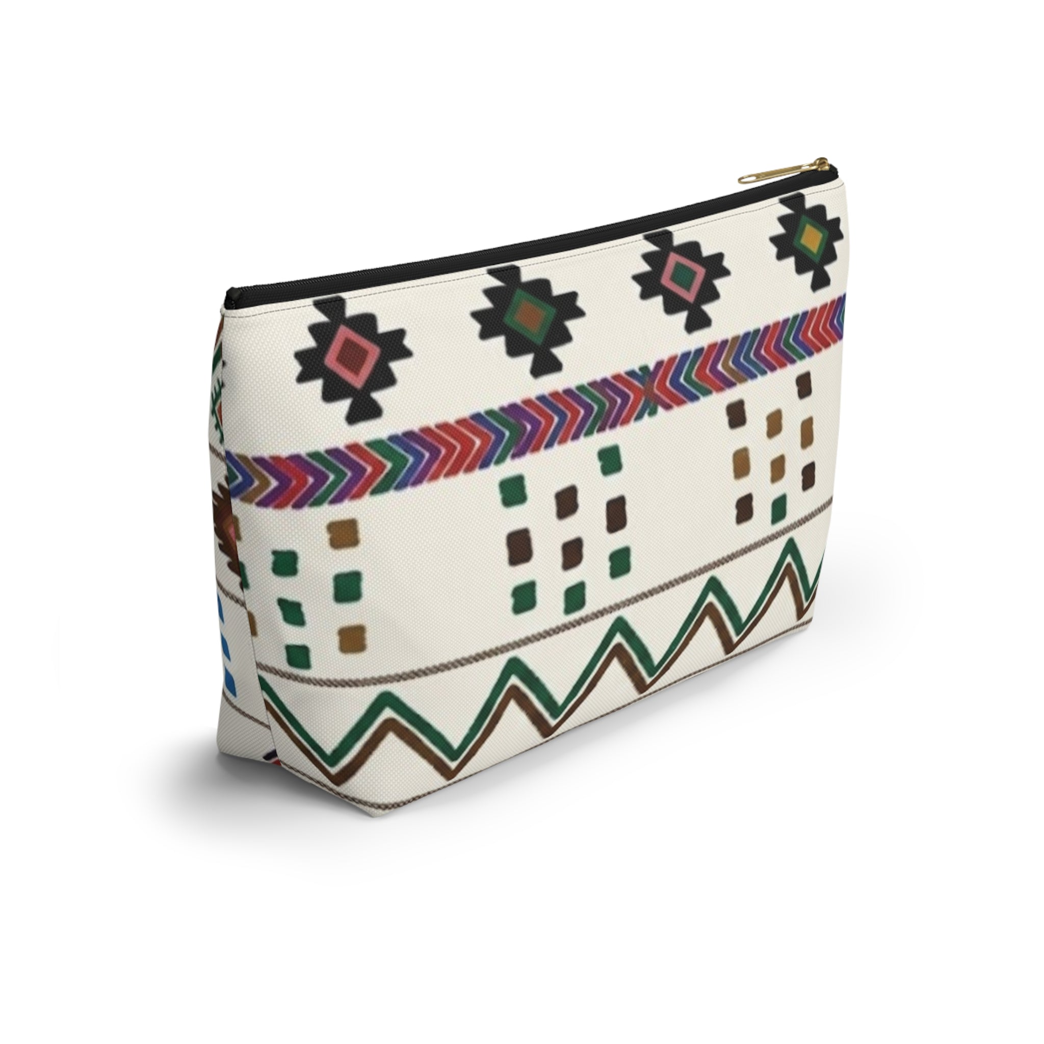 Boho Aztec Pattern Accessory Pouch | TBottom Makeup Bag