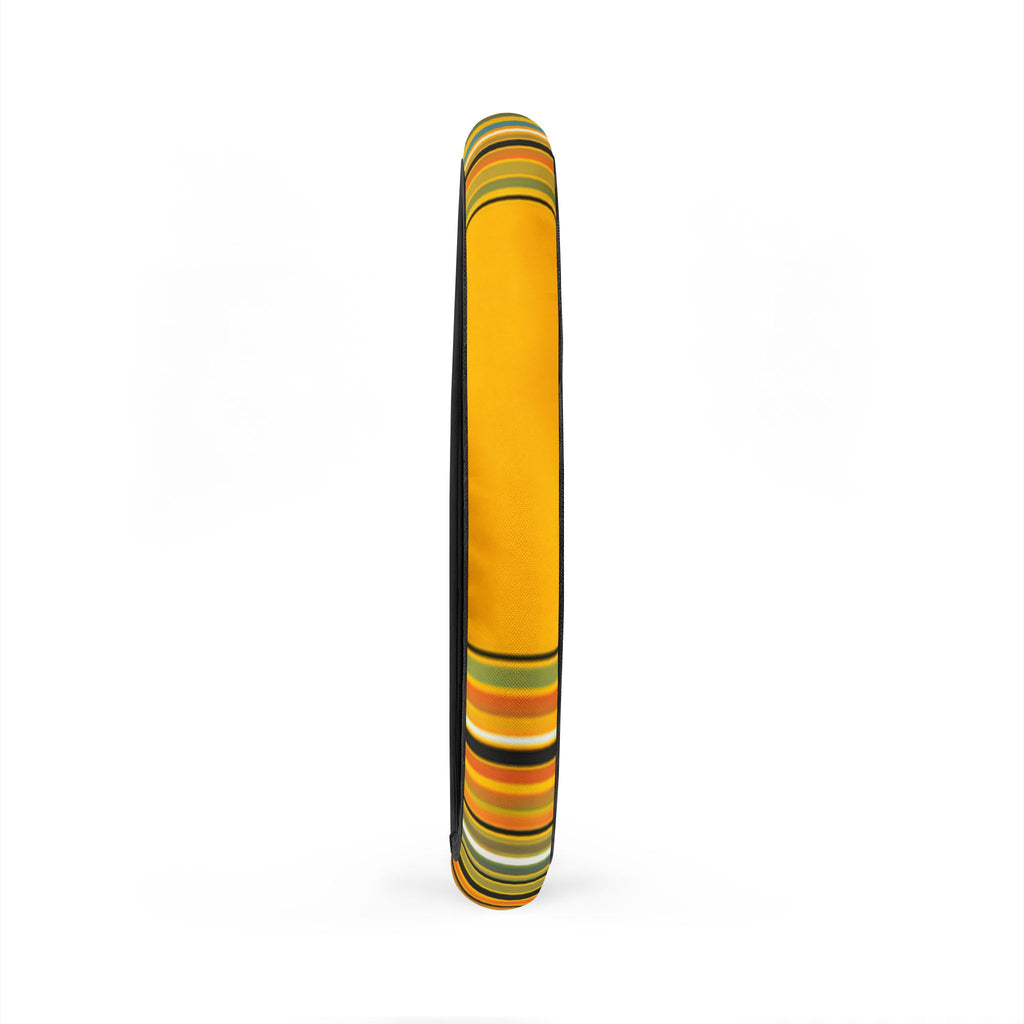 Yellow Stripe Car Steering Wheel Cover | Orange Green Pattern