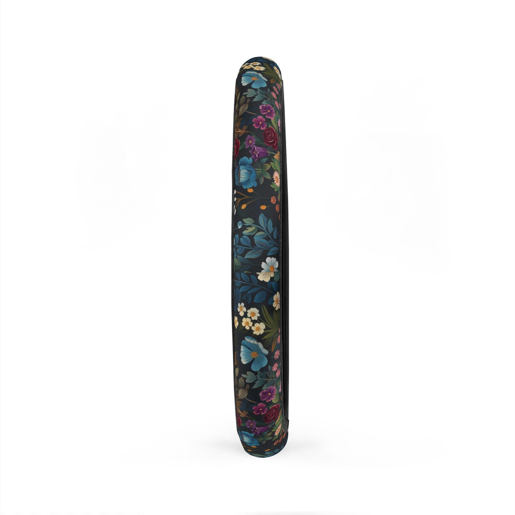 Vintage Floral Pattern Car Steering Wheel Cover | Dark Botanical Blooms
