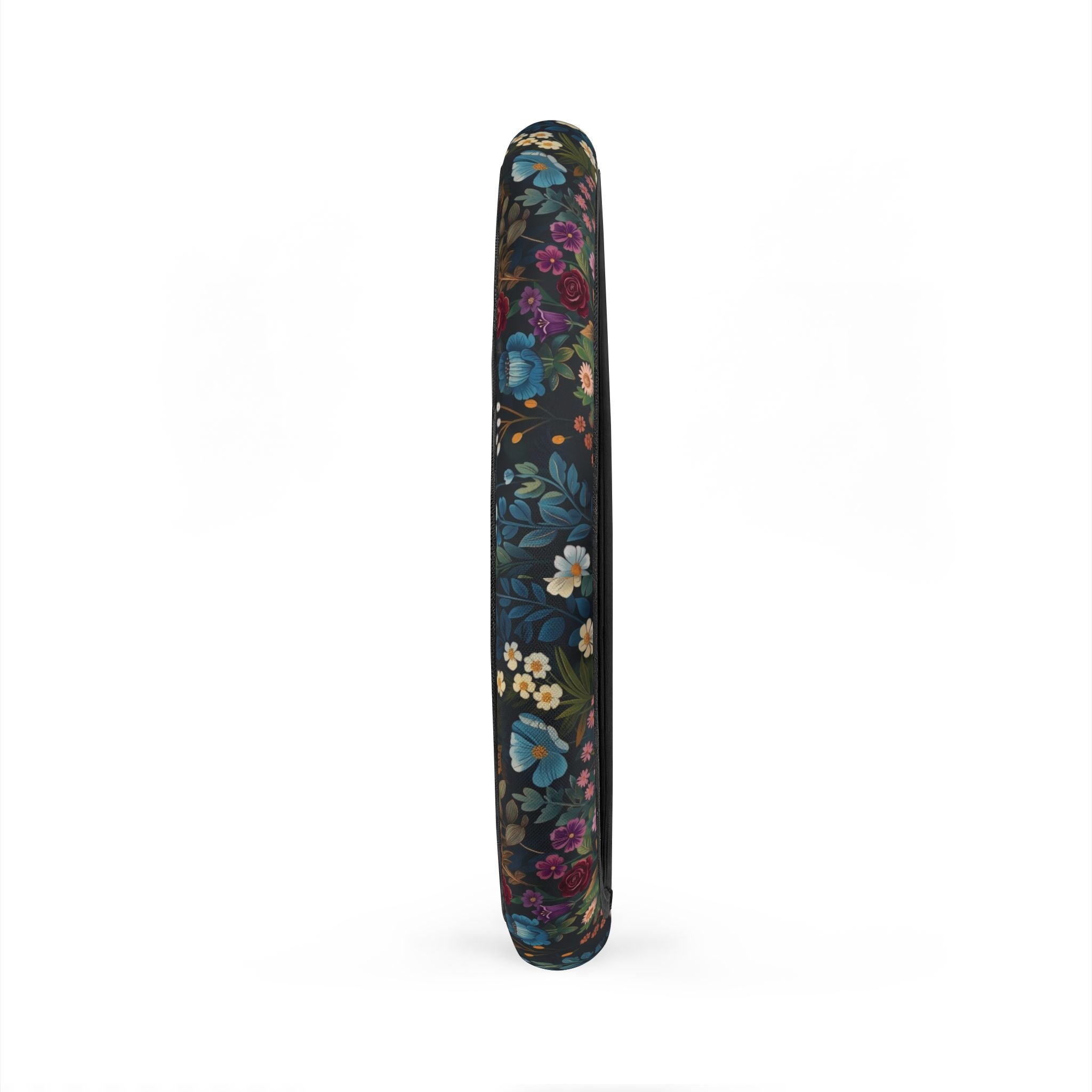 Vintage Floral Pattern Car Steering Wheel Cover | Dark Botanical Blooms