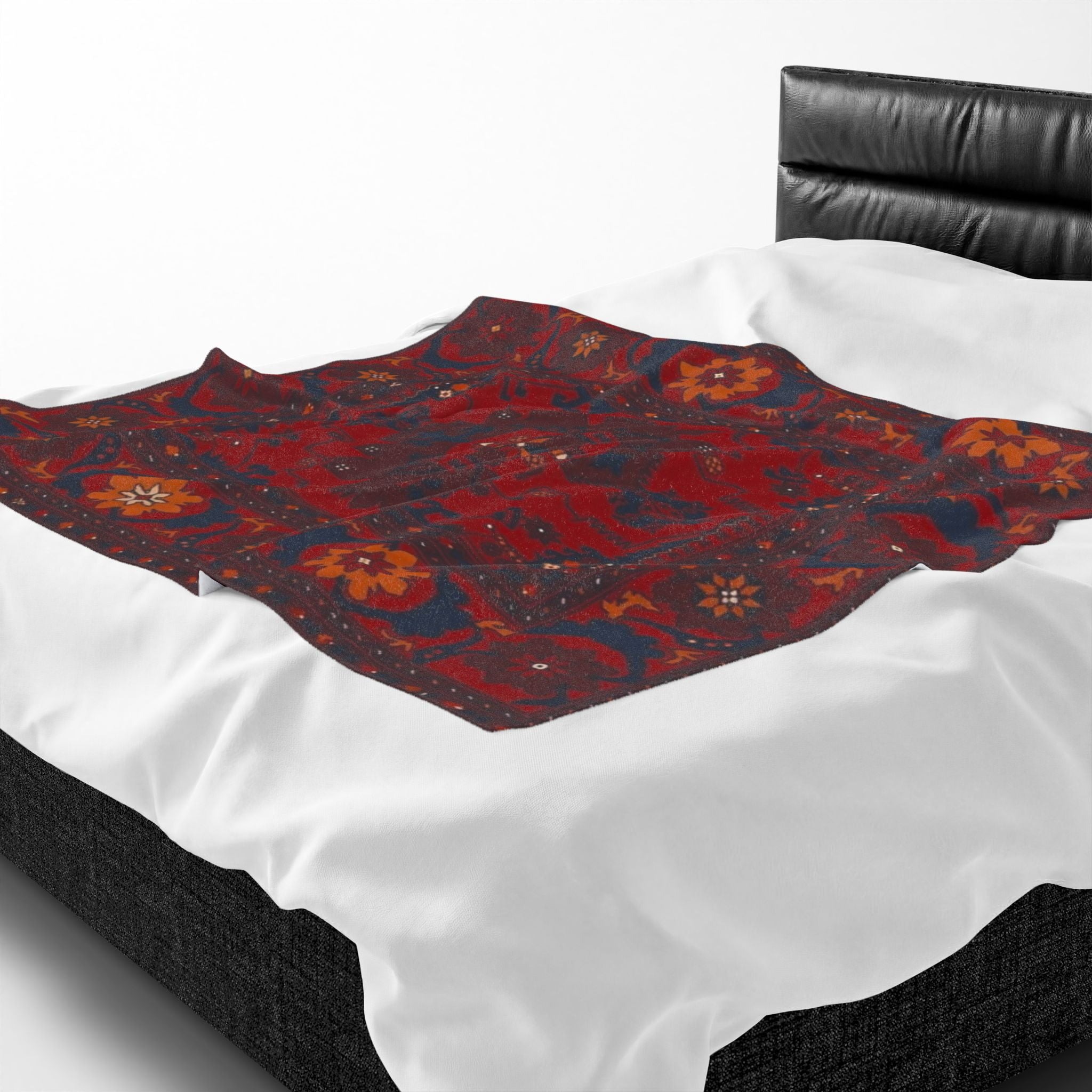 Persian Blanket | Red Ornamental Boho Throw