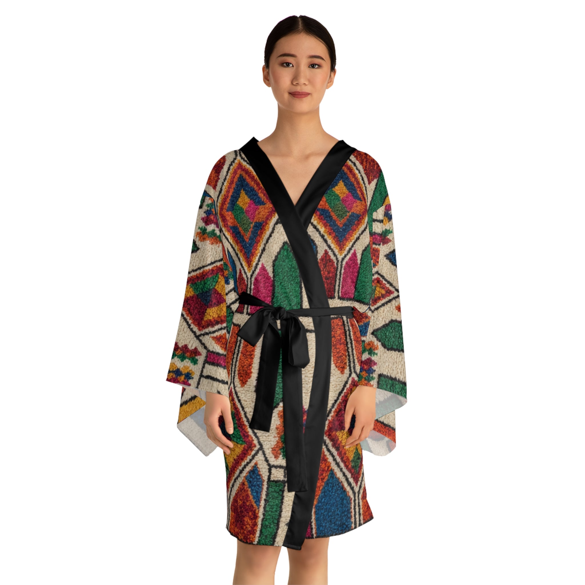 Colorful Geometric Moroccan Pattern Kimono