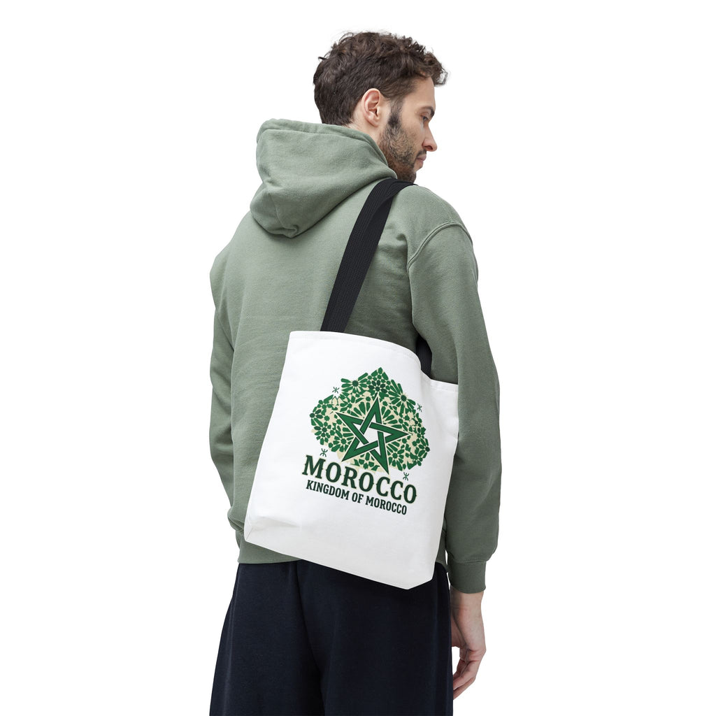 Morocco Star Emblem Tote Bag | Kingdom of Morocco Graphic Tote