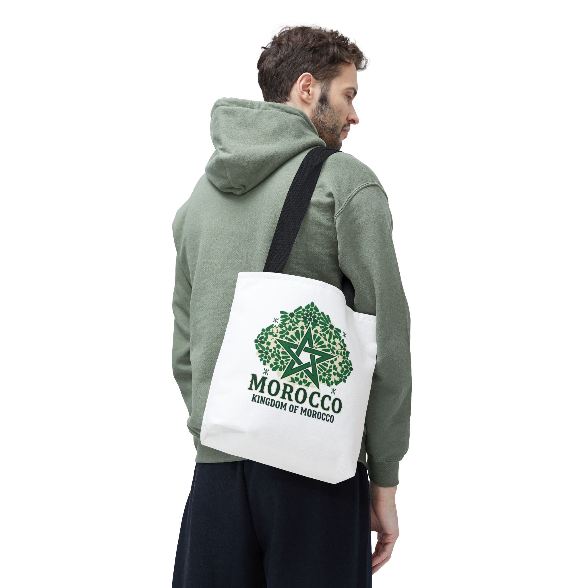 Morocco Star Emblem Tote Bag | Kingdom of Morocco Graphic Tote
