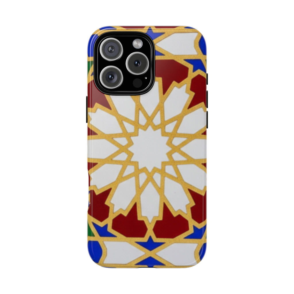 Geometric Moroccan Pattern Tough Case | Colorful Mosaic Phone Cover