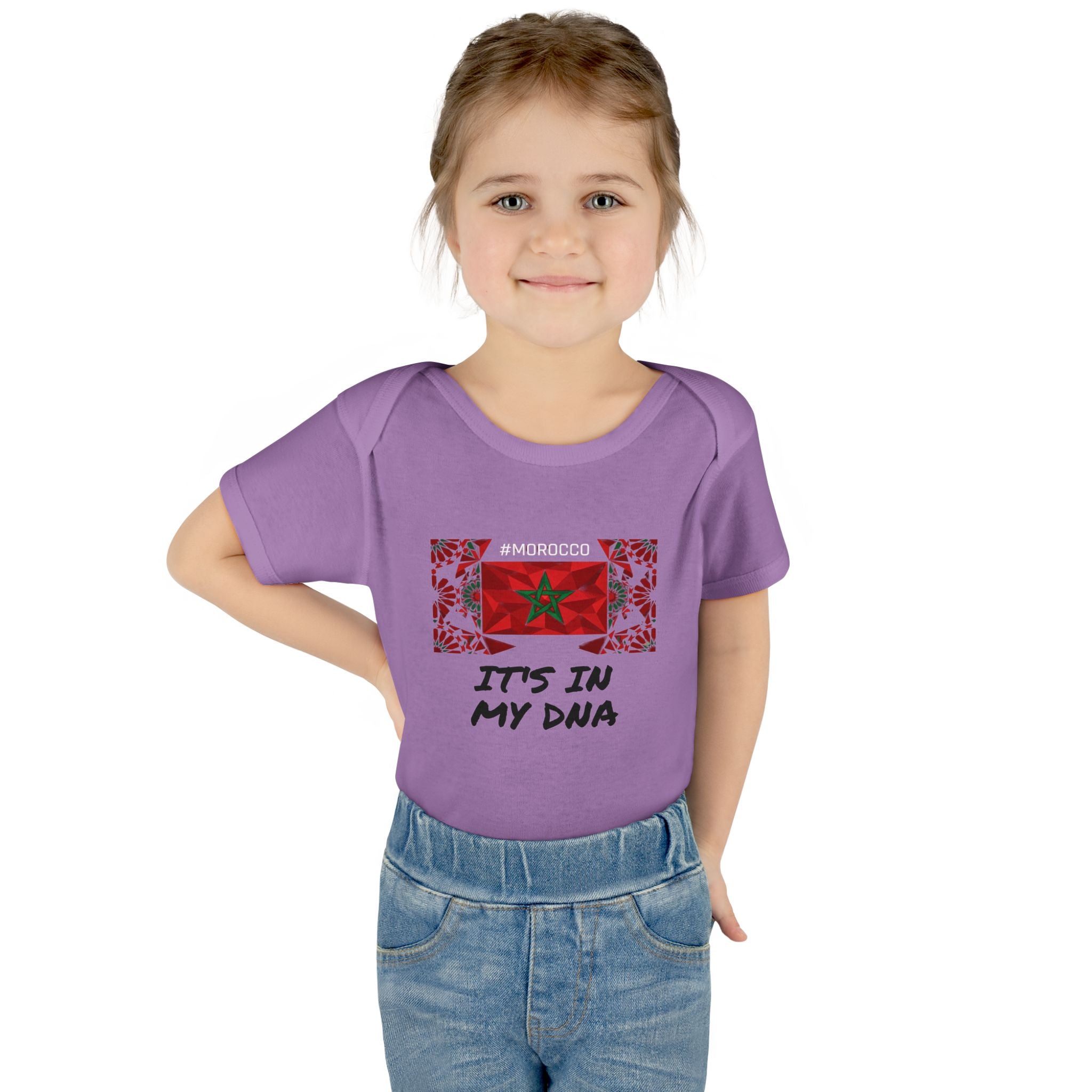 Cute Morocco Flag It's In My DNA Infant Bodysuit | Baby Onesie