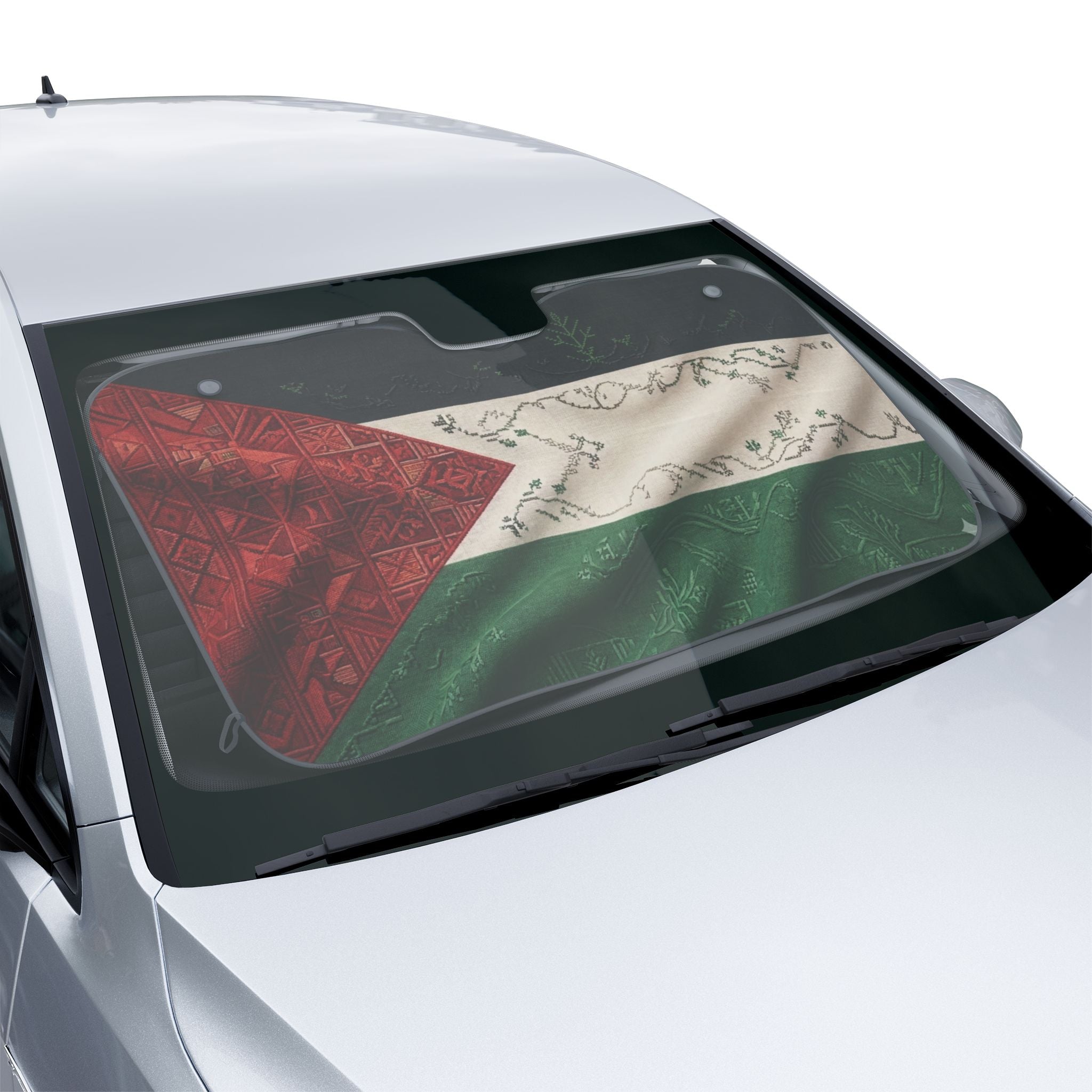 Palestine Flag Pattern Car Sun Shades | Windshield Sunshade