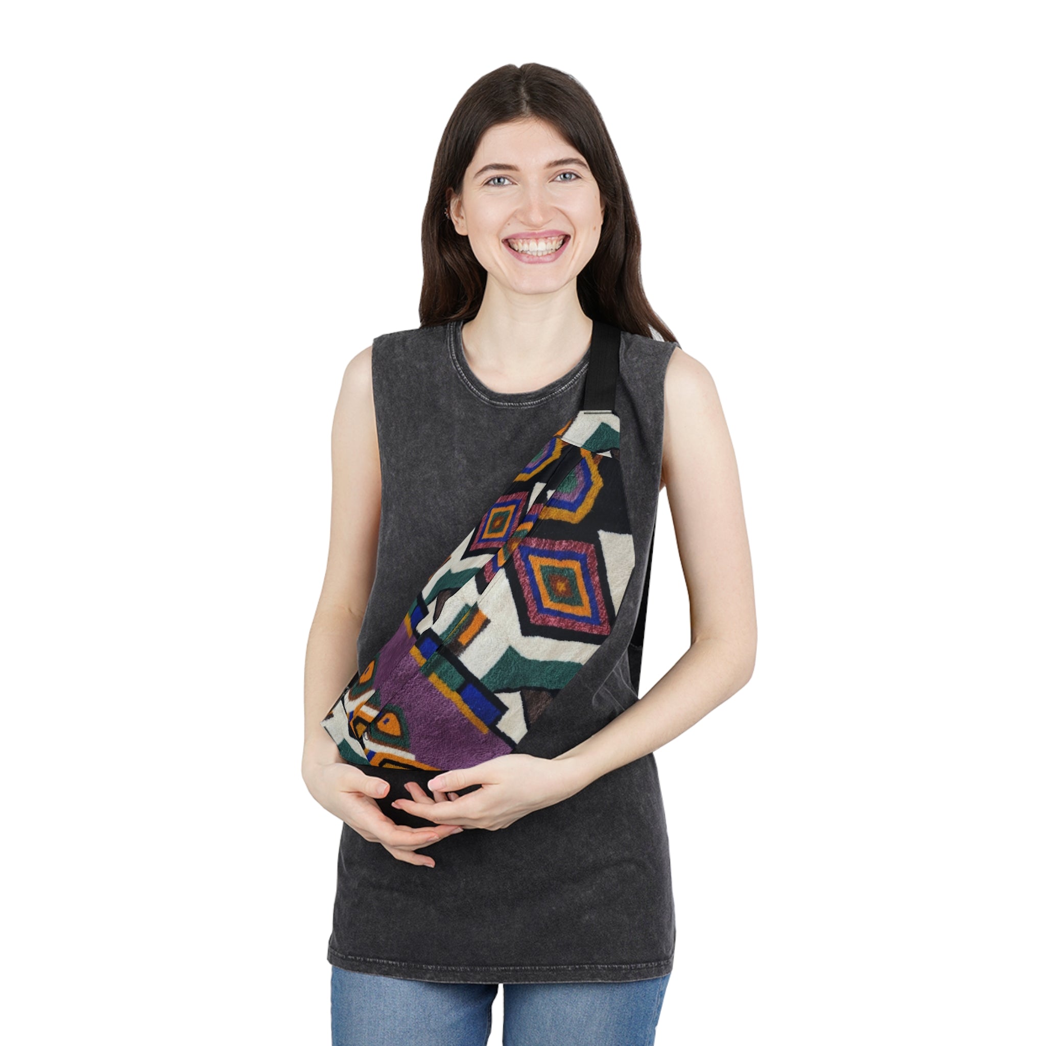 Southwestern Geometric Pattern Fanny Pack | Aztec Waist Bag
