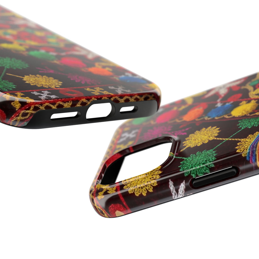 Colorful Pom Pom Pattern Phone Case | Tough Phone Case