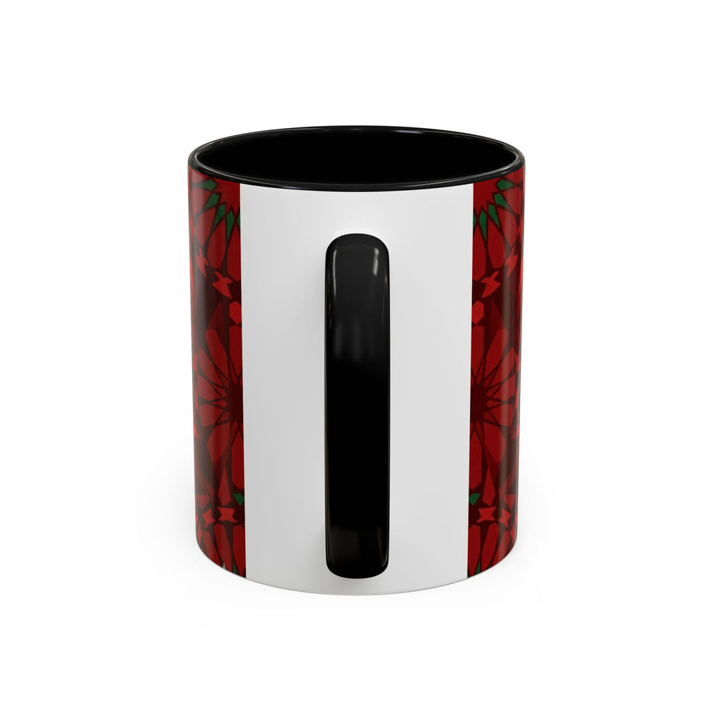 Morocco Flag Red Geometric Star Accent Mug | 11oz 15oz