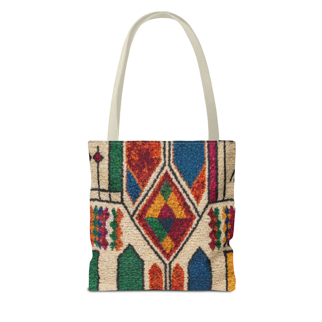 Colorful Geometric Kilim Pattern Tote | Boho Aztec Tribal Bag