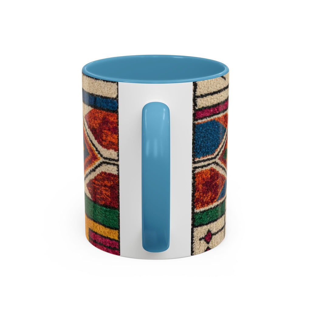 Colorful Geometric Moroccan Pattern Accent Coffee Mug | 11oz or 15oz