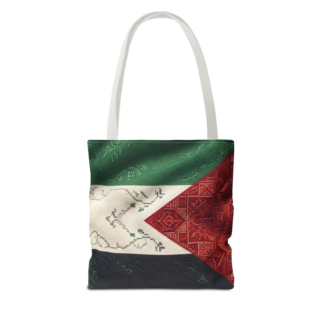 Palestine Flag Pattern Tote Bag | AOP Palestinian Textile Design
