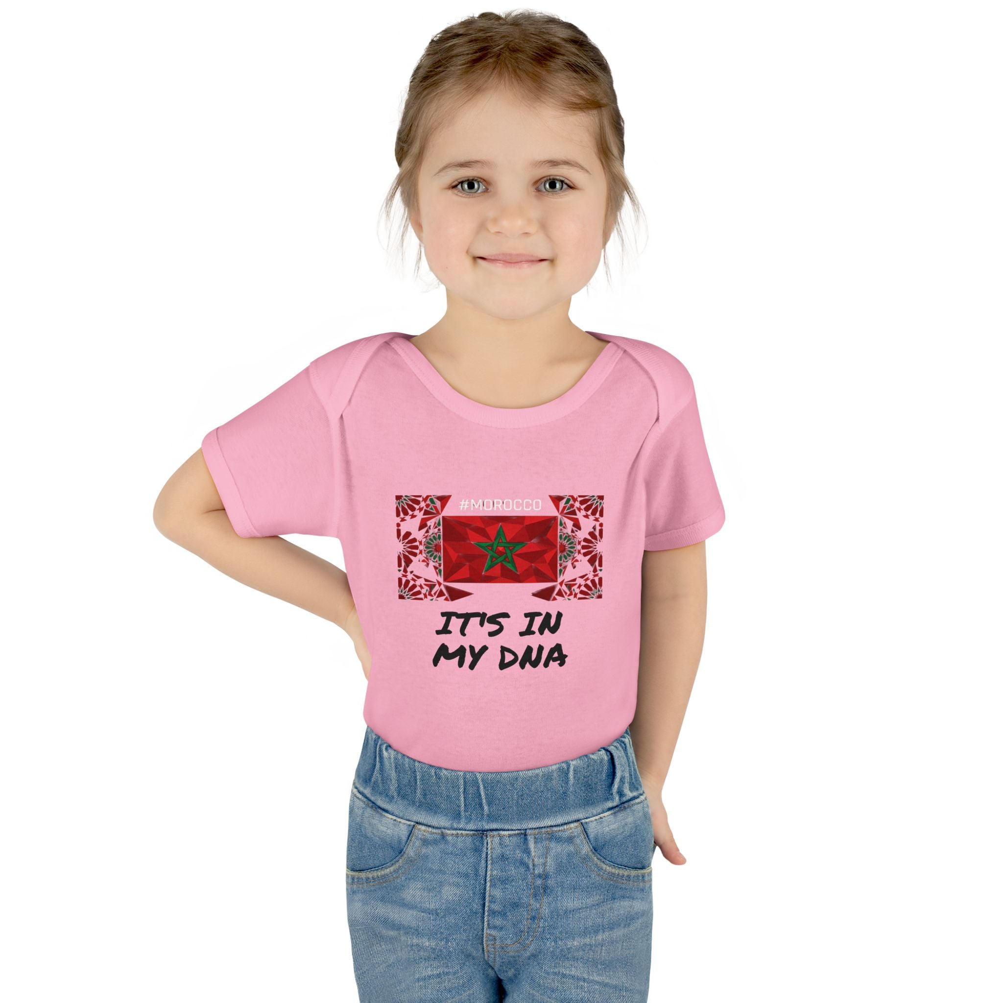 Cute Morocco Flag It's In My DNA Infant Bodysuit | Baby Onesie