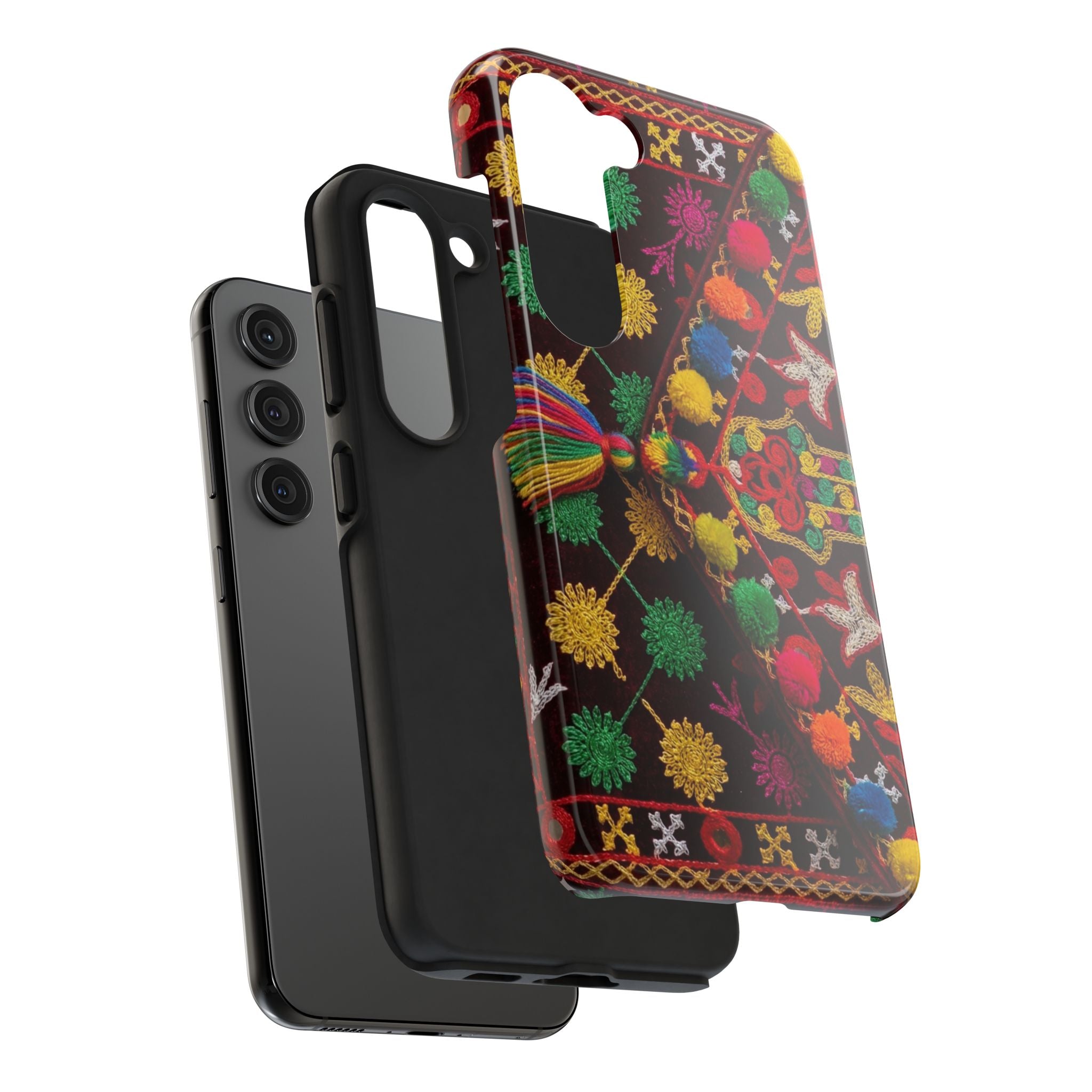 Colorful Pom Pom Pattern Phone Case | Tough Phone Case
