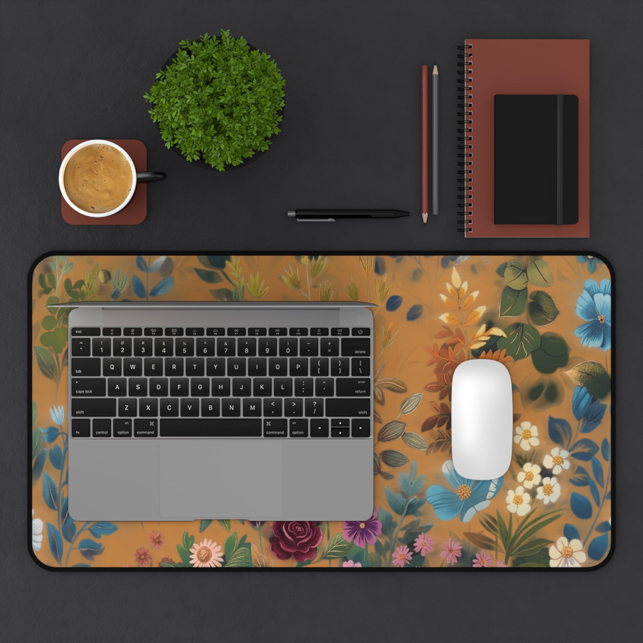 Floral Desk Mat | Desk Mat Aesthetic