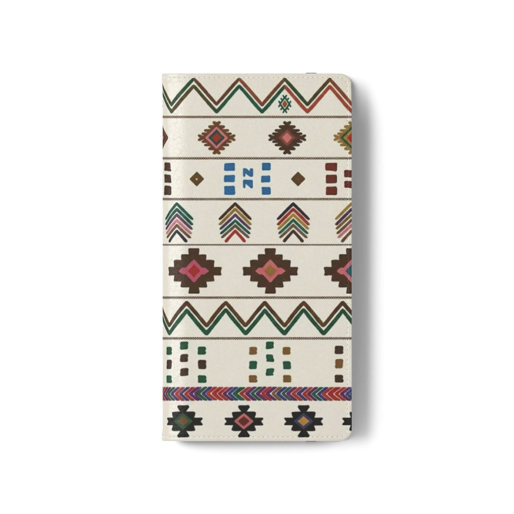 Southwestern Aztec Pattern Flip Case | Tribal Phone Wallet, Card Slots