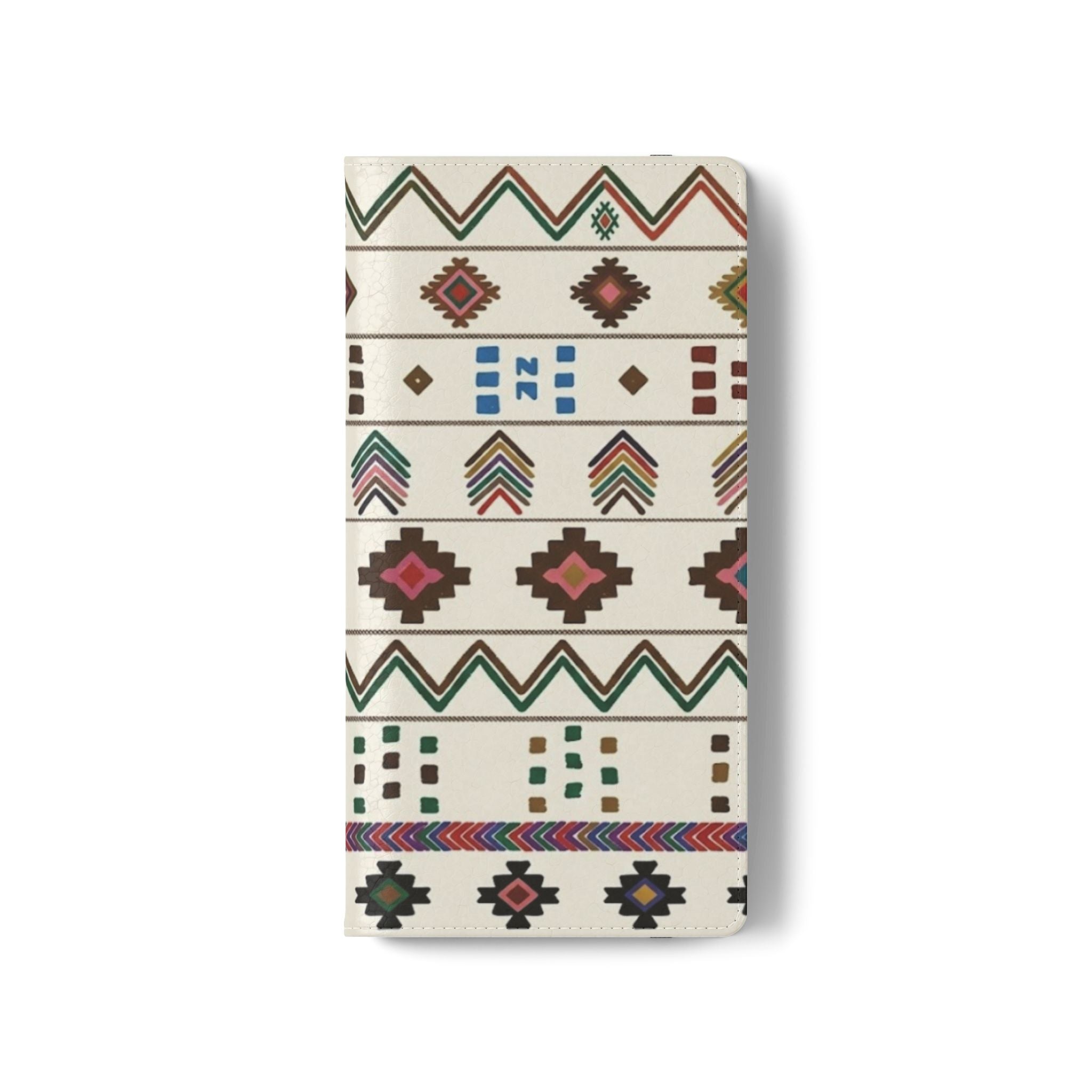 Southwestern Aztec Pattern Flip Case | Tribal Phone Wallet, Card Slots