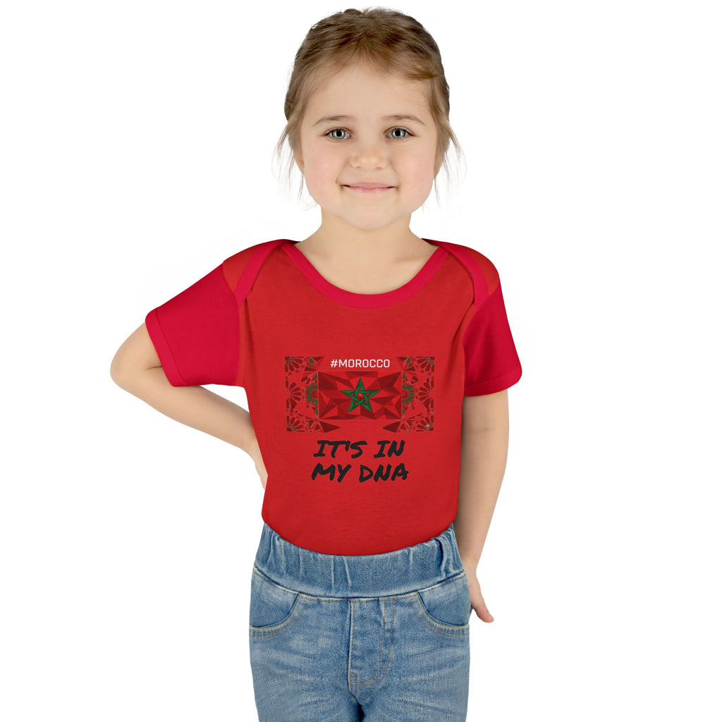 Cute Morocco Flag It's In My DNA Infant Bodysuit | Baby Onesie
