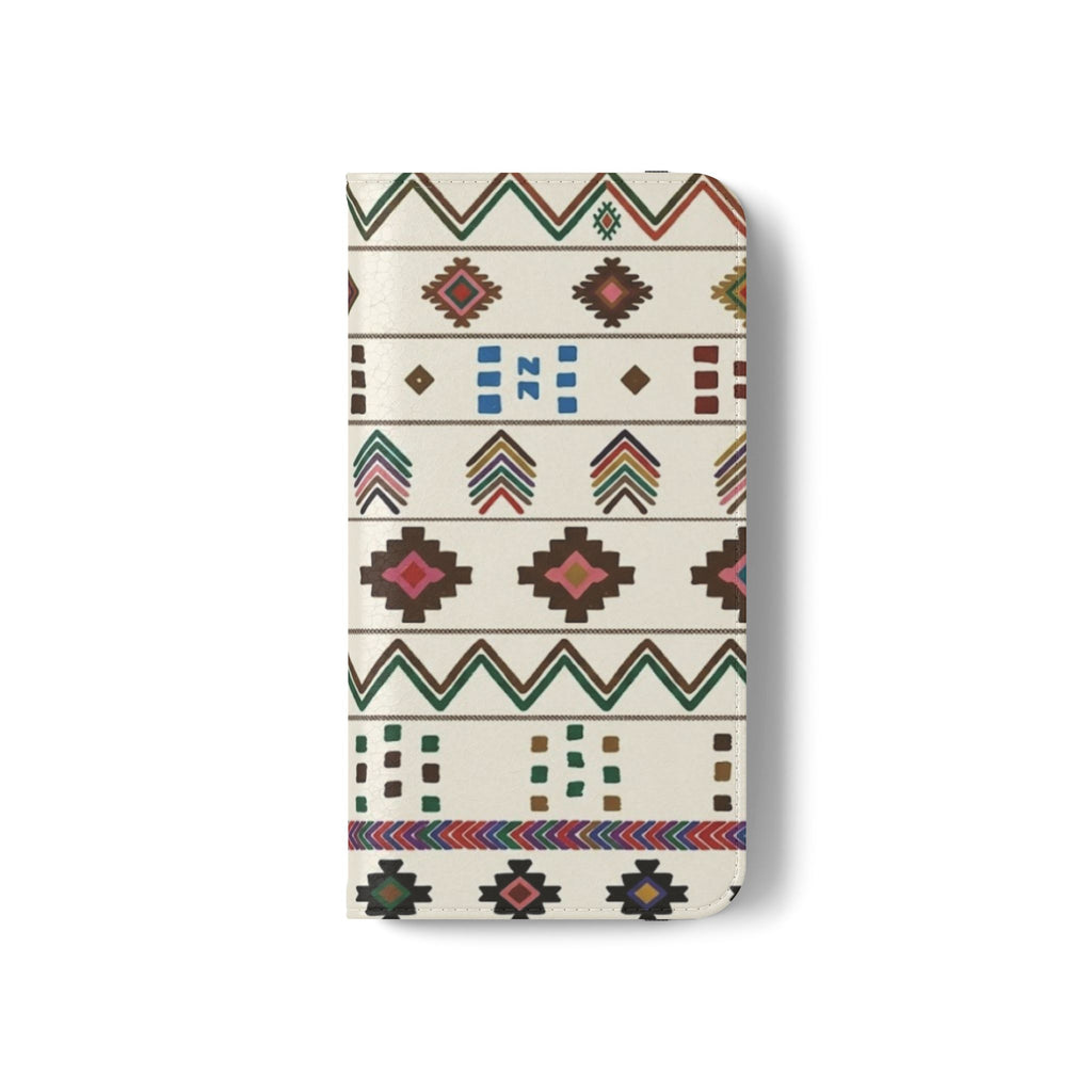 Southwestern Aztec Pattern Flip Case | Tribal Phone Wallet, Card Slots