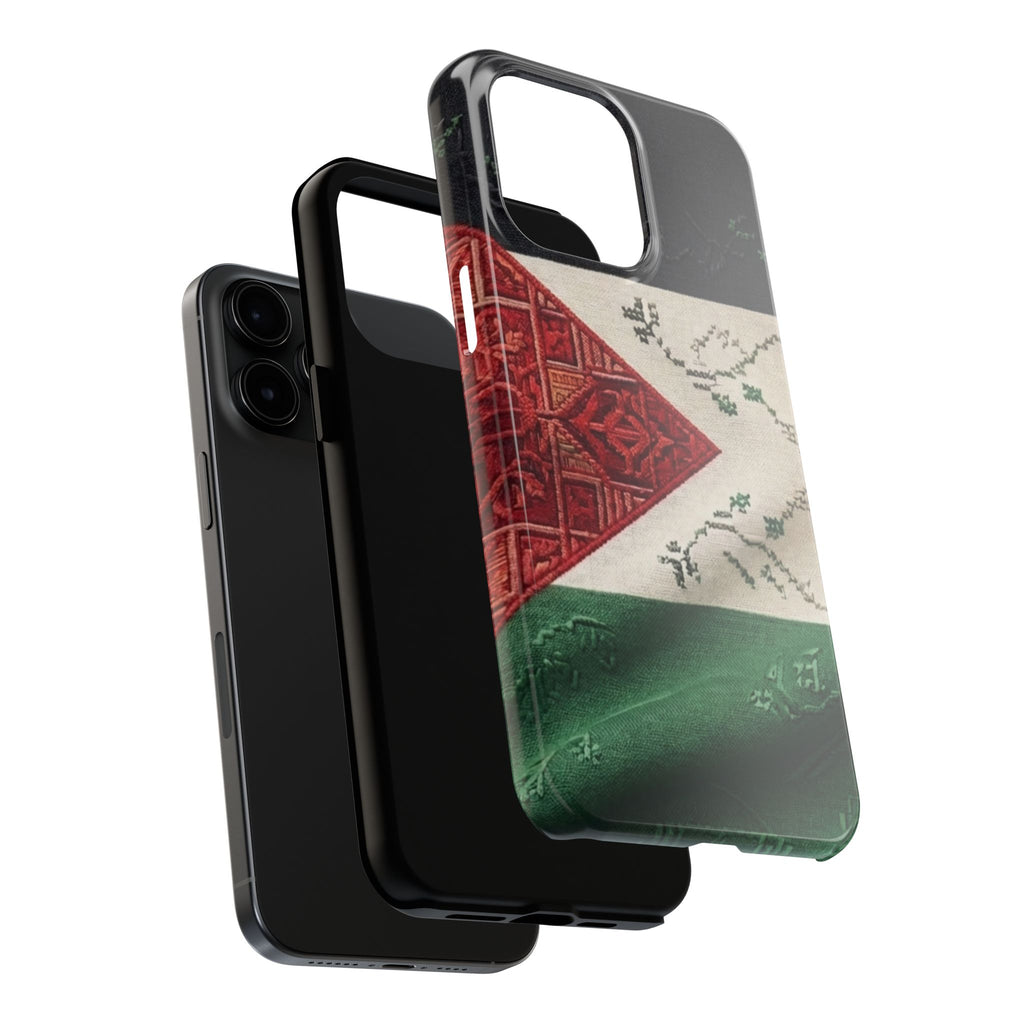 Palestine Flag Pattern Tough Phone Case | Palestine Textile Design