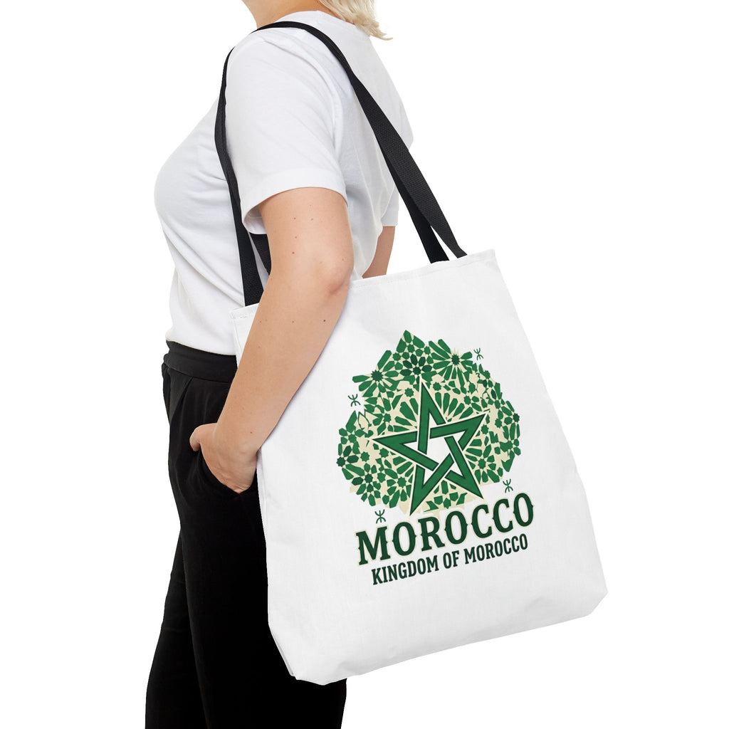Morocco Star Emblem Tote Bag | Kingdom of Morocco Graphic Tote