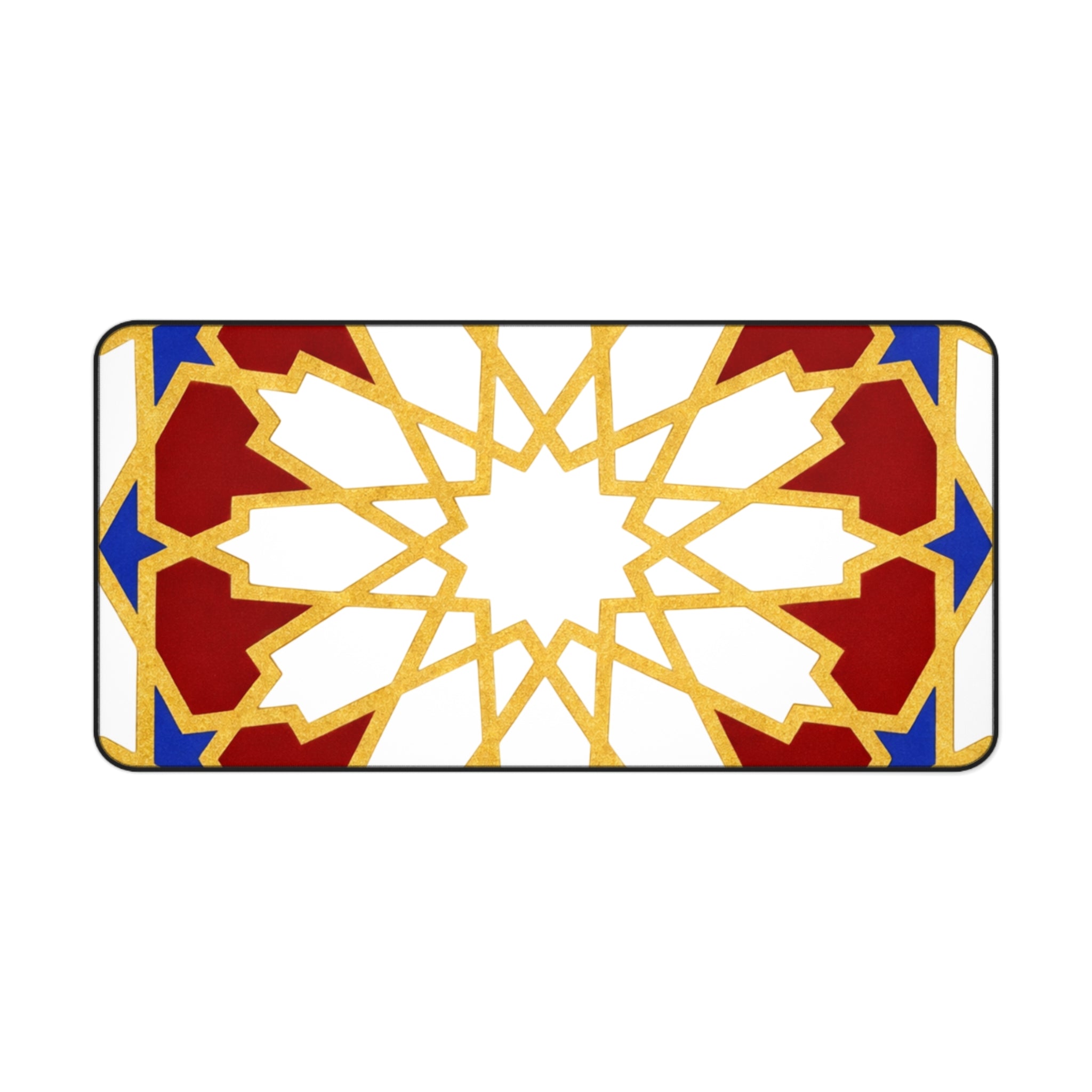 Geometric Moorish Star Desk Mat | Moroccan Pattern Mousepad