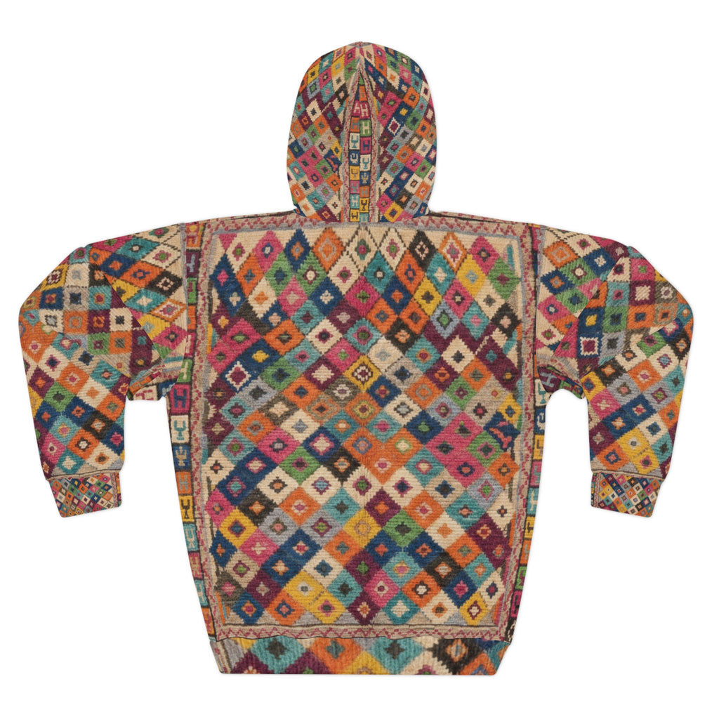 Colorful Kilim Diamond Pattern Hoodie | All-Over Print