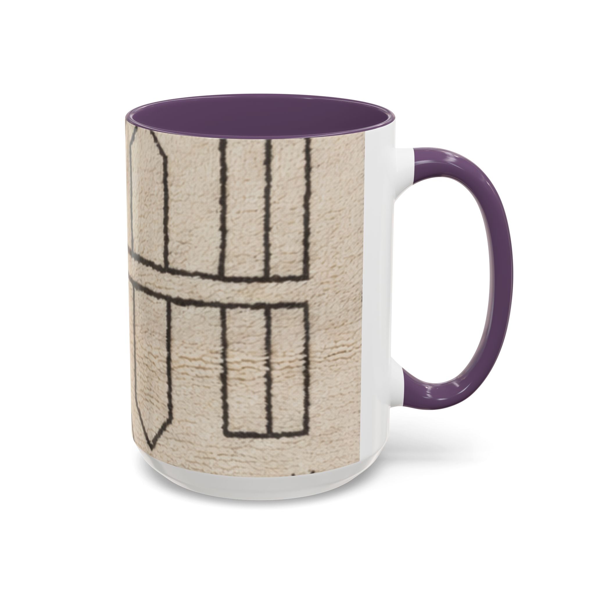 Neutral Geometric Pattern Mug | Accent Coffee Mug 11oz 15oz