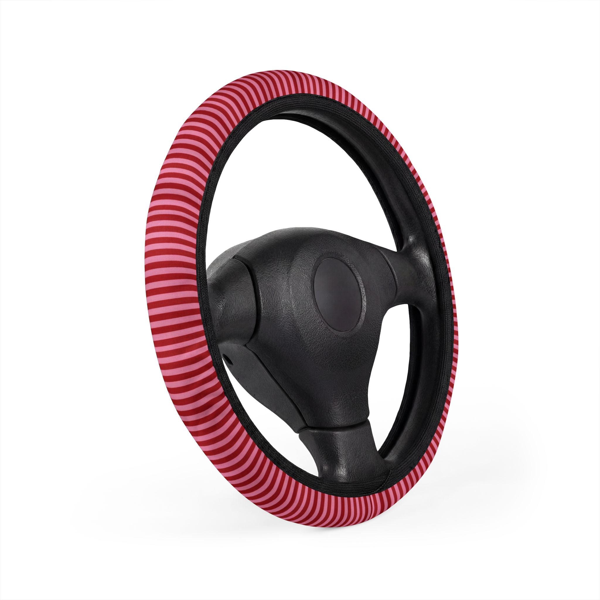 Red n Pink Striped Car Steering Wheel Cover | Car accessories