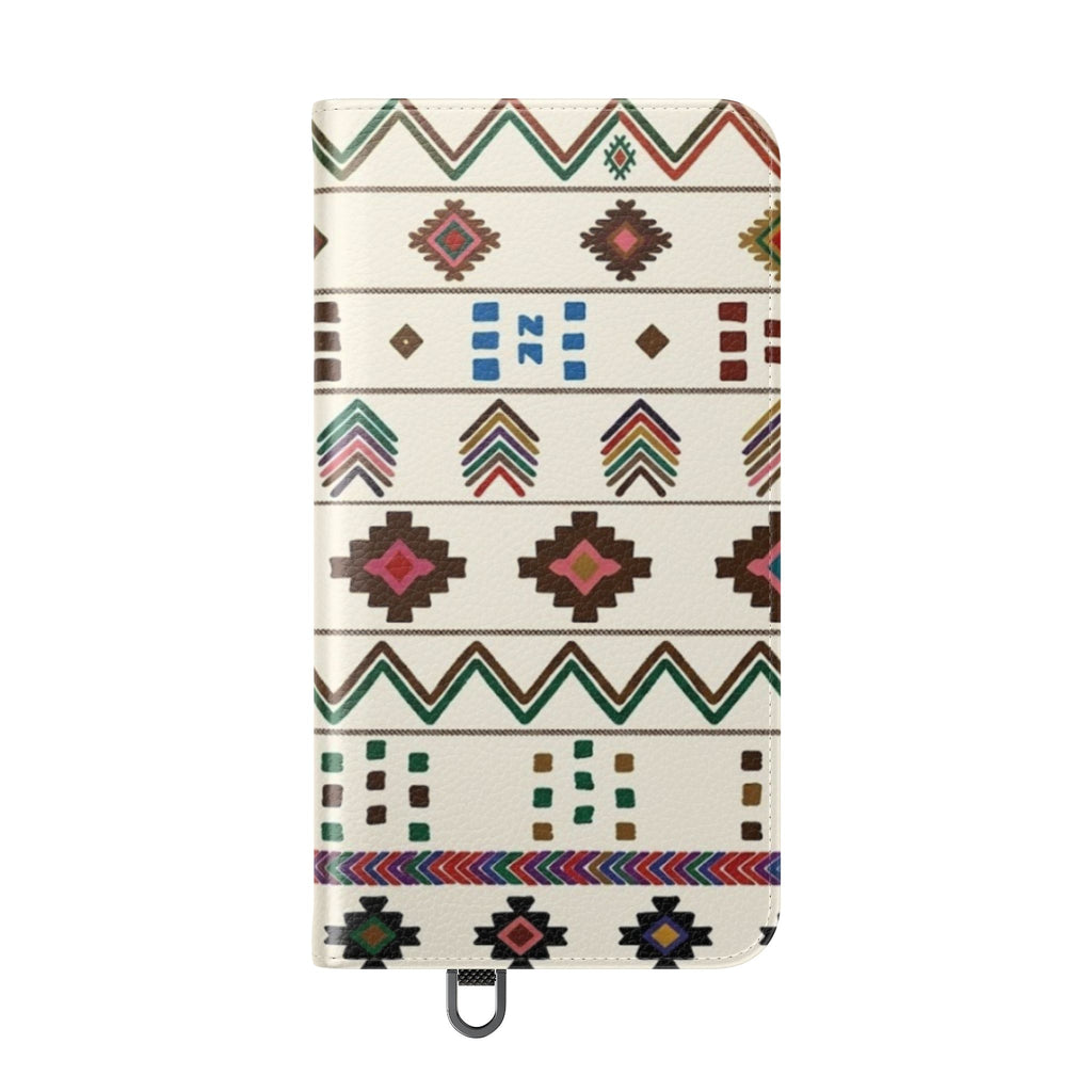 Southwestern Aztec Pattern Flip Case | Tribal Phone Wallet, Card Slots