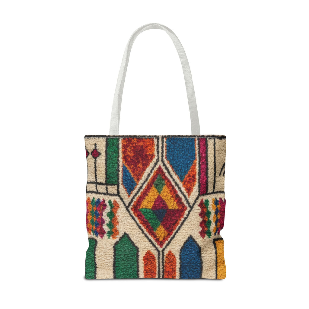 Colorful Geometric Kilim Pattern Tote | Boho Aztec Tribal Bag
