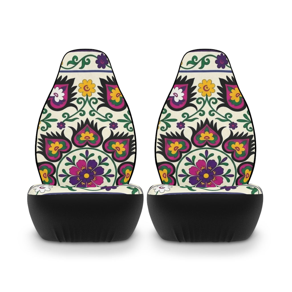 Floral Mandala Pattern Car Seat Covers | Polyester
