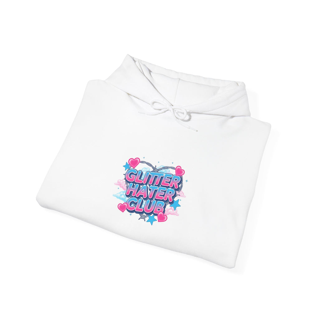 Snarky Neon Heart Airbrush Hoodie | Y2K graffiti, barbiecore sarcasm