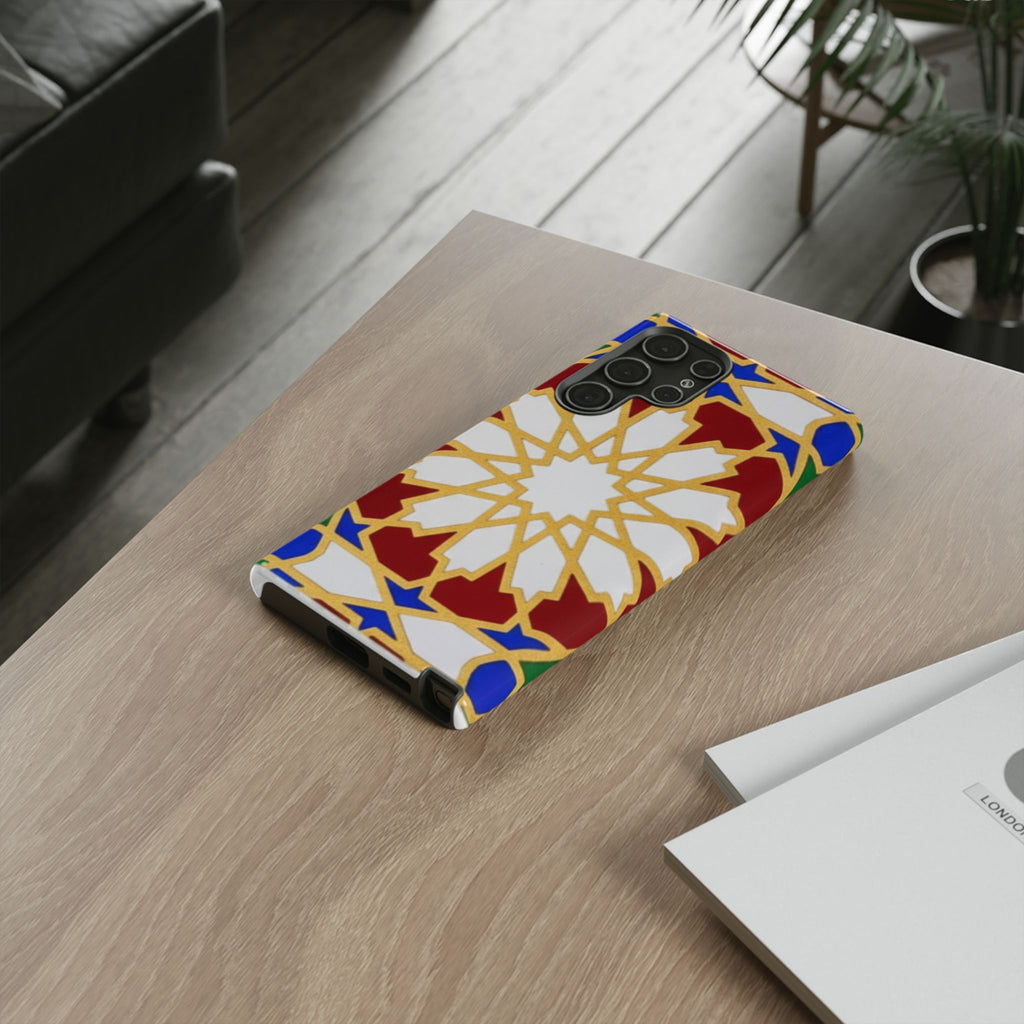 Geometric Moroccan Pattern Tough Case | Colorful Mosaic Phone Cover