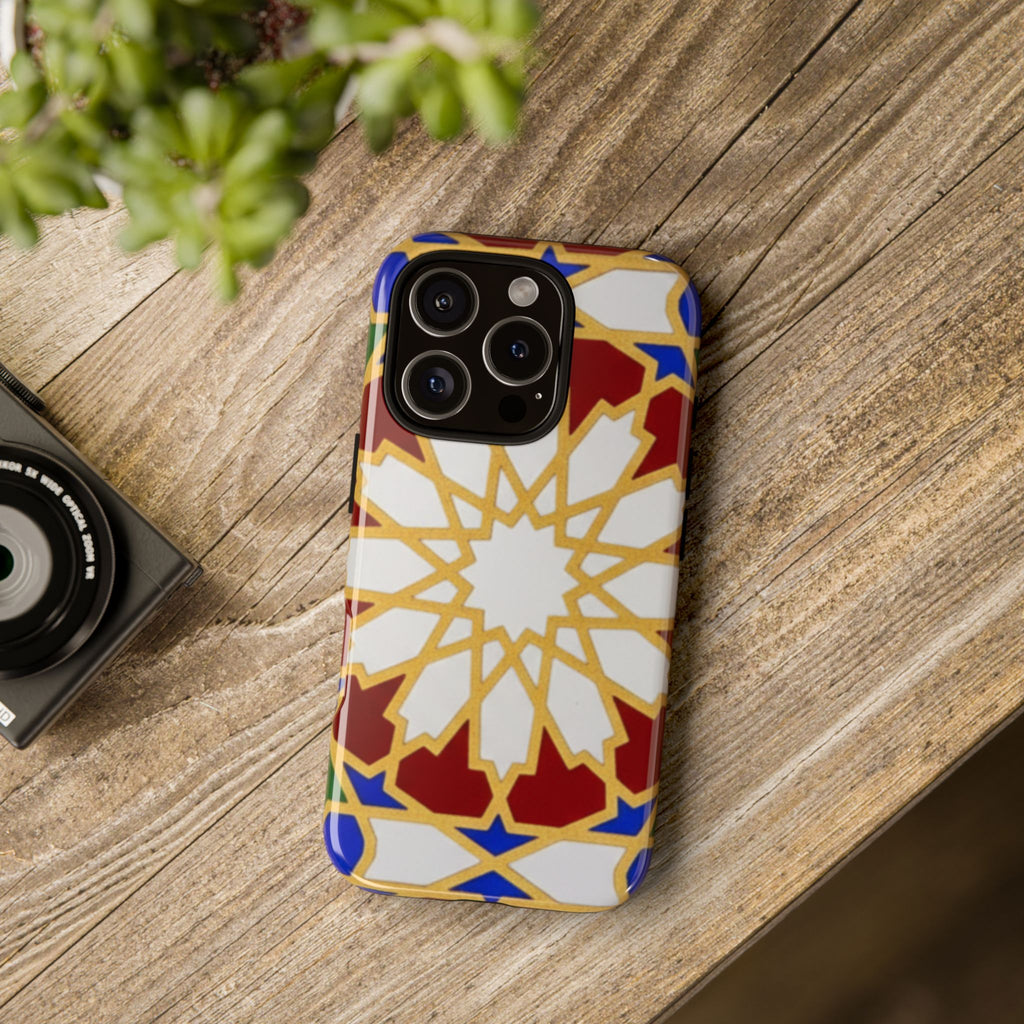 Geometric Moroccan Pattern Tough Case | Colorful Mosaic Phone Cover